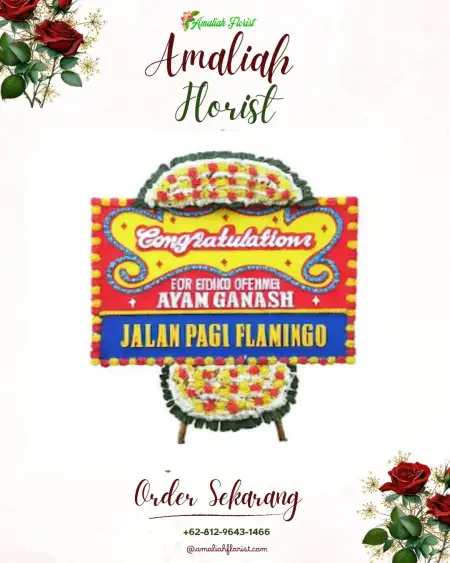 Sewa Papan Bunga Karang Tinggi